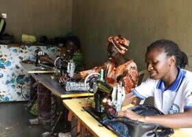 Members in their Tailoring workshop